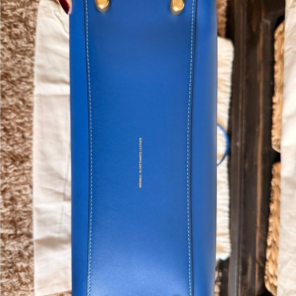 Coach Cashin 32 Leather Tote Bag - Blue Fin - Picture 10 of 11